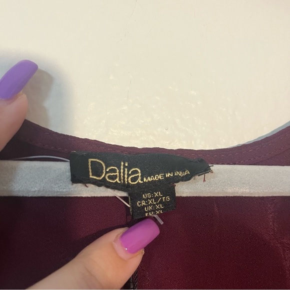 NWT Dalia Made in India Women's Hand Beaded Embroidered Tank Top Size XL - Picture 6 of 8